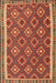 Contemporary Red Oriental Rug, con2215