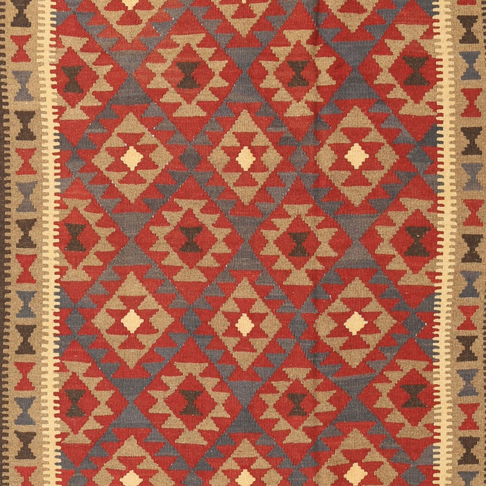 Machine Washable Contemporary Red Rug, wshcon2215