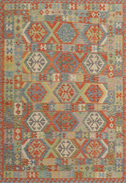 Contemporary Brown Southwestern Rug, con2217