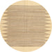 Sideview of Contemporary Sand Brown Solid Rug, con2218