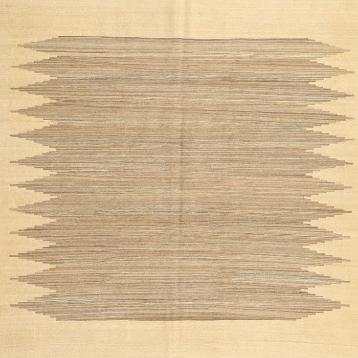 Sideview of Machine Washable Contemporary Sand Brown Rug, wshcon2218