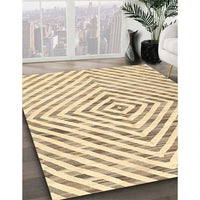 Contemporary Sun Yellow Modern Rug, con2219