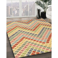 Contemporary Copper Brown Modern Rug, con2222