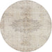 Sideview of Contemporary Light French Beige Brown Modern Rug, con2225