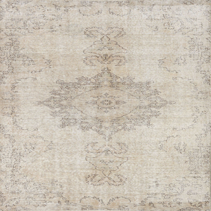 Square Contemporary Light French Beige Brown Modern Rug, con2225