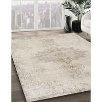 Contemporary Light French Beige Brown Modern Rug, con2225