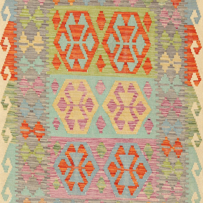 Contemporary Sunrise Orange Southwestern Rug, con2232
