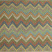 Square Contemporary Brown Southwestern Rug, con2235