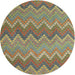 Sideview of Contemporary Brown Southwestern Rug, con2235