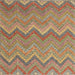 Square Contemporary Sienna Brown Southwestern Rug, con2236