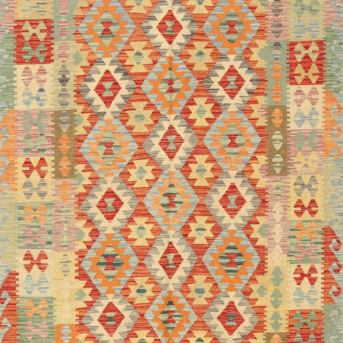 Contemporary Orange Southwestern Rug, con2237