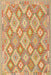 Contemporary Orange Southwestern Rug, con2239