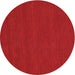 Sideview of Contemporary Red Modern Rug, con223