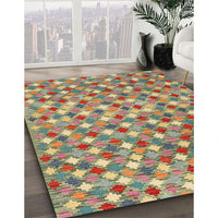 Contemporary Sienna Brown Southwestern Rug, con2243