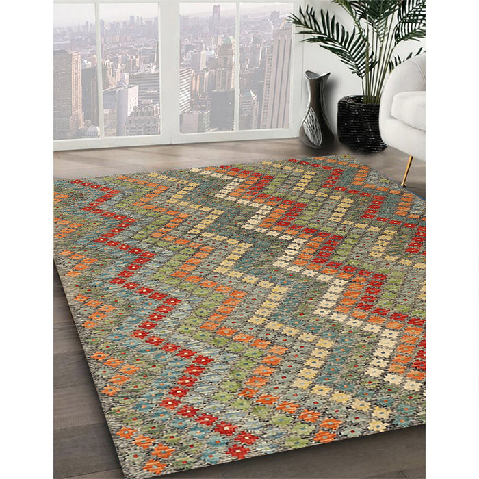 Machine Washable Contemporary Sienna Brown Rug in a Family Room, wshcon2244