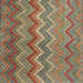 Square Contemporary Sienna Brown Southwestern Rug, con2244