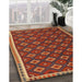 Contemporary Red Oriental Rug in Family Room, con2246