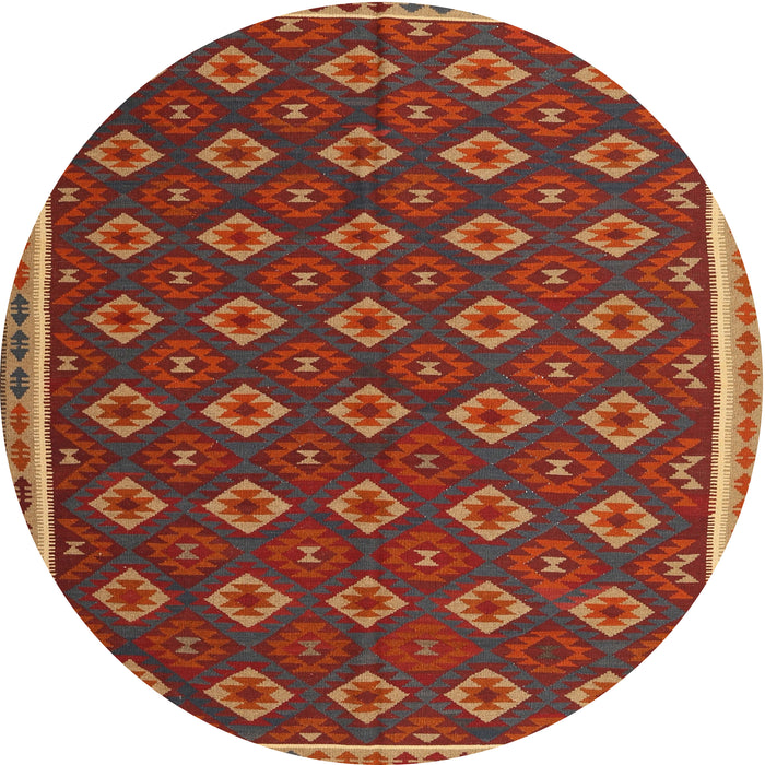 Square Machine Washable Contemporary Red Rug, wshcon2246