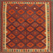 Square Contemporary Light Brown Oriental Rug, con2247