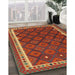 Contemporary Light Brown Oriental Rug in Family Room, con2247