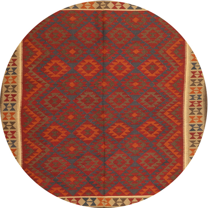 Square Machine Washable Contemporary Neon Red Rug, wshcon2248