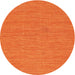 Sideview of Contemporary Orange Red Modern Rug, con224