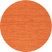 Square Machine Washable Contemporary Orange Red Rug, wshcon224