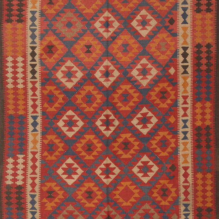 Machine Washable Contemporary Red Rug, wshcon2251