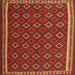 Square Contemporary Light Brown Oriental Rug, con2252