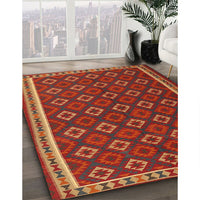 Contemporary Light Brown Oriental Rug, con2252