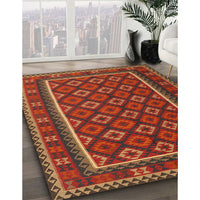 Contemporary Light Brown Oriental Rug, con2254