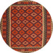 Sideview of Contemporary Light Brown Oriental Rug, con2254