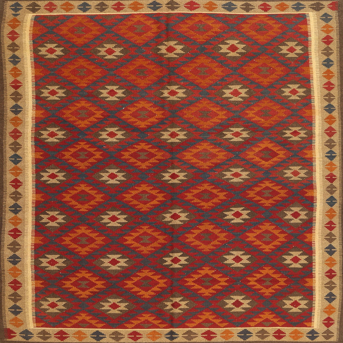 Square Contemporary Light Brown Oriental Rug, con2255