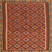 Square Contemporary Light Brown Oriental Rug, con2256