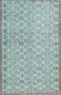 Machine Washable Contemporary Light Slate Gray Rug, wshcon2257