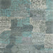 Square Contemporary Grayish Turquoise Green Persian Rug, con2258