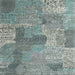 Sideview of Machine Washable Contemporary Grayish Turquoise Green Rug, wshcon2258