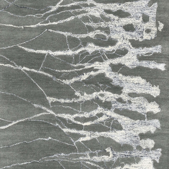 Machine Washable Contemporary Dark Gray Rug, wshcon2259