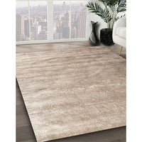 Contemporary Camel Brown Solid Rug, con2261