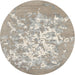 Sideview of Contemporary Pale Silver Gray Modern Rug, con2264