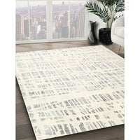 Contemporary Gray Solid Rug, con2266