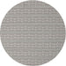 Square Machine Washable Contemporary Gunmetal Gray Rug, wshcon2268