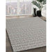 Machine Washable Contemporary Gunmetal Gray Rug in a Family Room, wshcon2268