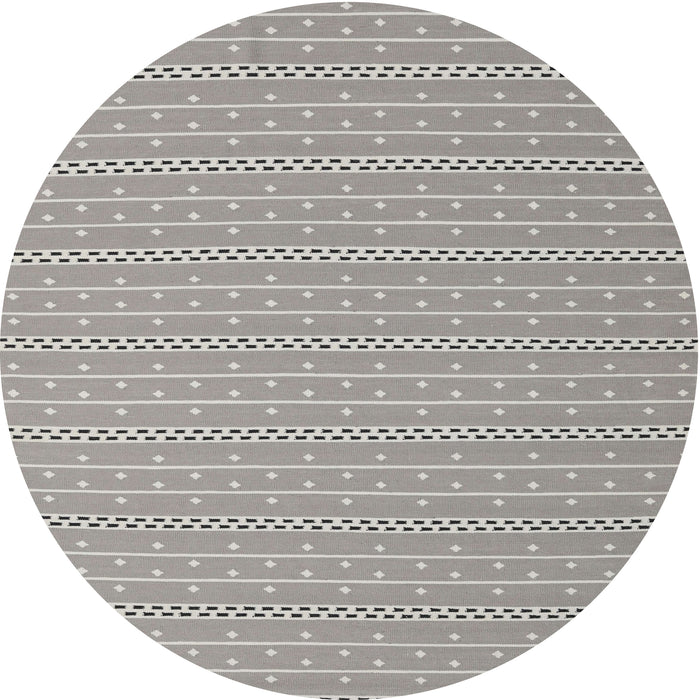 Sideview of Contemporary Gunmetal Gray Modern Rug, con2268