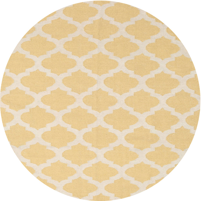 Square Machine Washable Contemporary Chrome Gold Yellow Rug, wshcon2271