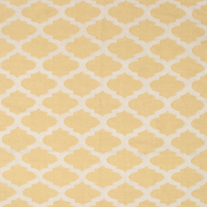 Sideview of Machine Washable Contemporary Chrome Gold Yellow Rug, wshcon2271