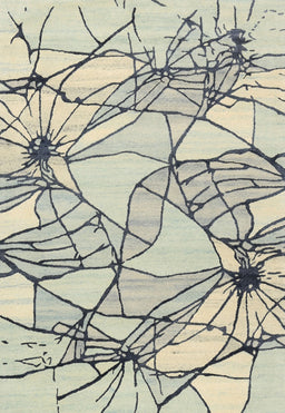 Contemporary Sage Green Modern Rug, con2273