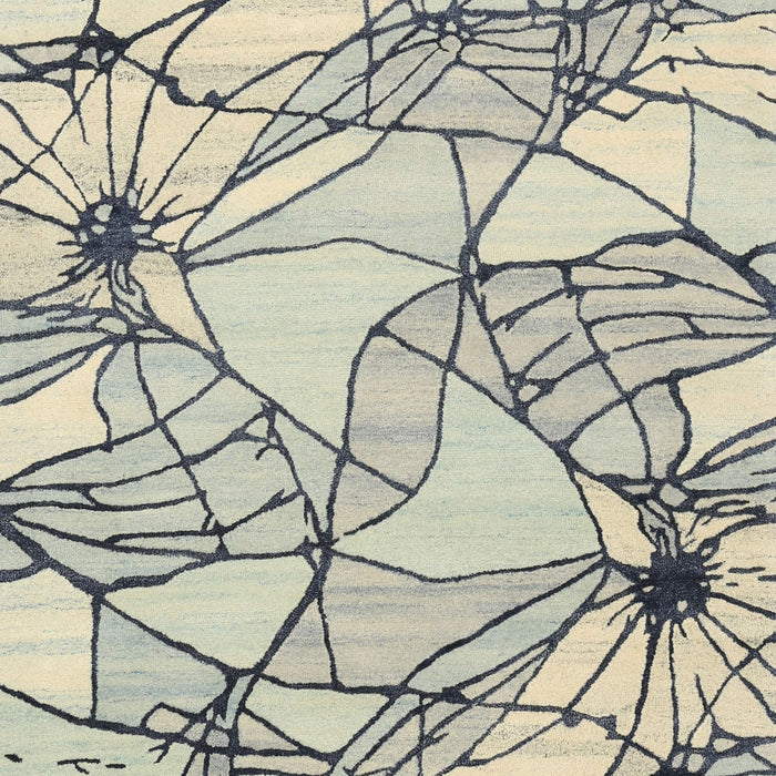 Contemporary Sage Green Modern Rug, con2273