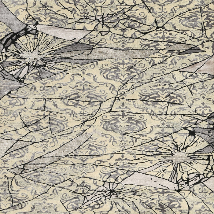 Sideview of Machine Washable Contemporary Army Brown Rug, wshcon2275