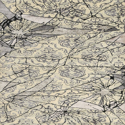 Square Contemporary Army Brown Modern Rug, con2275